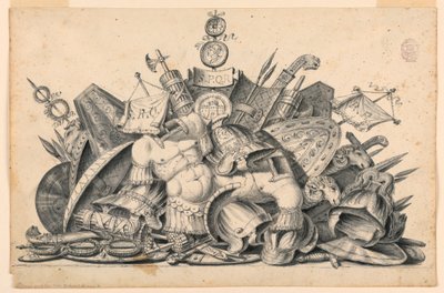 Eine Waffentrophäe, die in Malerei ausgeführt werden soll von Unknown artist