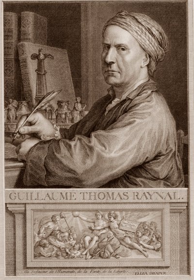 Abt Guillaume Thomas Raynal (1713-1796) englischer Schriftsteller - Gravur nach Charles-Nicolas Cochin II von Unknown artist