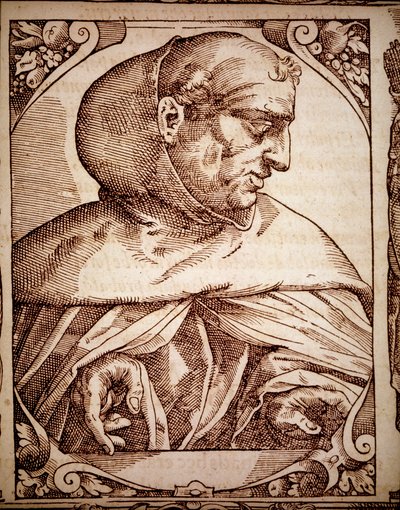 Albertus Magnus in „Elogia Virorum Illustrium“ von Unknown artist