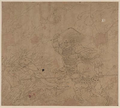 Album der daoistischen und buddhistischen Themen: Suche den Berg: Blatt 42 von Unknown artist