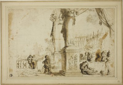 Bankettszene auf der Terrasse von Unknown artist