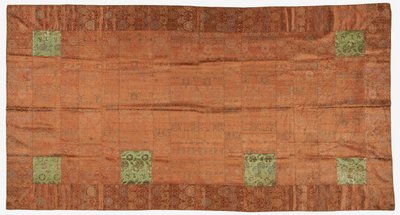 Brokade, Seide. Ein buddhistisches Mönchsgewand, geflickt; kesa von Unknown artist