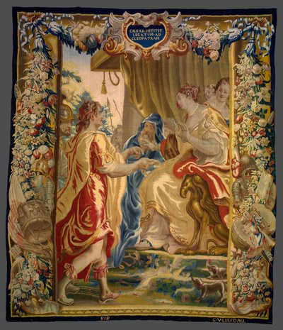 Caesar schickt einen Boten zu Cleopatra aus Die Geschichte von Caesar und Cleopatra von Unknown artist