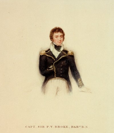 Kapitän P.V. Broke, Royal Navy, frühes 19. Jahrhundert von Unknown artist