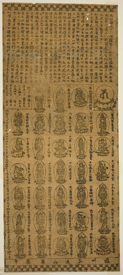 Amulett aus dem Tanigumisan Kegonji Tempel von Unknown artist
