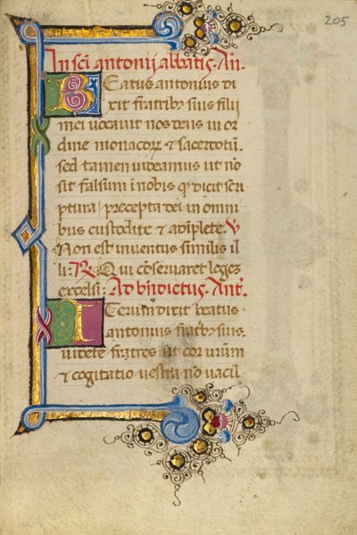 Geschmücktes Initial B; Geschmücktes Initial I von Unknown artist