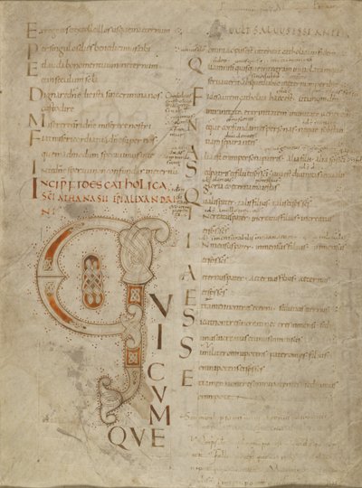 Geschmückte Initiale Q von Unknown artist