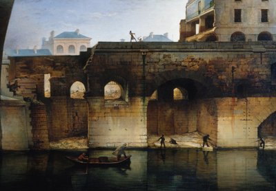 Abriss des alten Hôtel-Dieu; die "cagnards", 1878 von Unknown artist