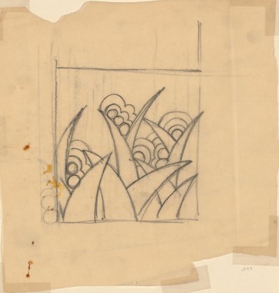 Entwurf für einen Stoff oder eine Tapete von Unknown artist