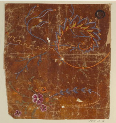Entwurf für einen gewebten Stoff, Fragment von Unknown artist