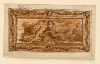 Entwurf für den Deckel einer Schnupftabakdose von Unknown artist