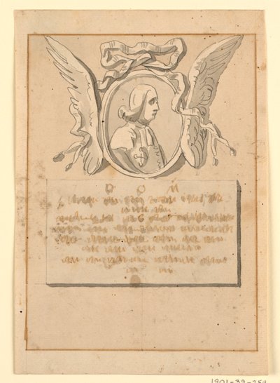Entwurf eines Grabdenkmals für einen Prälaten von Unknown artist