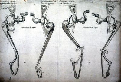 Zeichnung von Pferdegebissen von Unknown artist
