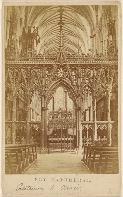 Ely Cathedral. Eingang zum Chor. von Unknown artist