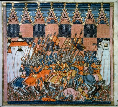 Erster Kreuzzug: Die Belagerung und Eroberung Jerusalems durch die Kreuzfahrer unter der Führung von Godefroy de Bouillon im Jahr 1099 von Unknown artist