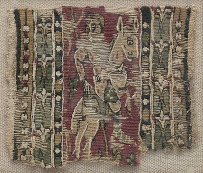 Fragment eines Clavus mit Mann zu Pferd von Unknown artist