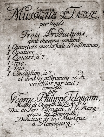 Georg Philipp Telemann. Deutscher Komponist (Magdeburg) von Unknown artist