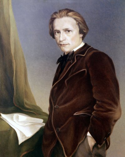 Hugo Wolf, österreichischer Komponist. 1860 - 1903. Wagner Bayreuth Museum. von Unknown artist