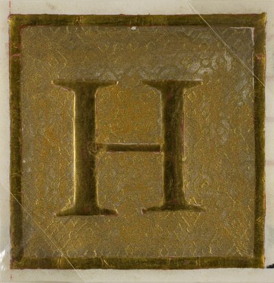Illuminierte Initiale "H" im Diaper-Muster aus einem Chorbuch von Unknown artist