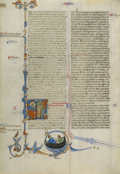 Initiale H: Moses spricht zu den Israeliten von Unknown artist