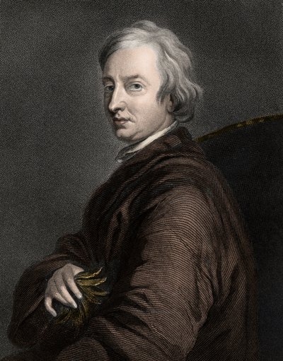 John Dryden 1631-1700 - Gravur - 19. Jahrhundert von Unknown artist