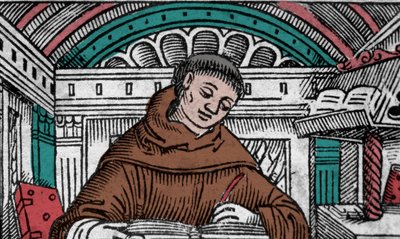 John Duns Scotus (1265? -1308), auch bekannt als Jean Duns Scott oder Jean Duns Scot, franziskanischer Philosoph. Gravur des 16. Jahrhunderts von Unknown artist