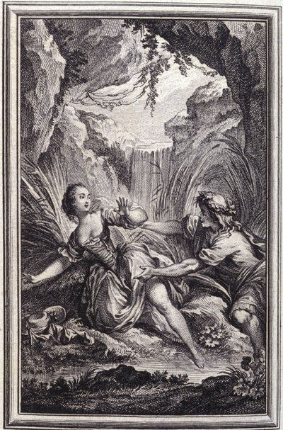 Le fleuve Scamandre (in Tales et nouvelles en vers von Jean La Fontaine, 1762) von Unknown artist