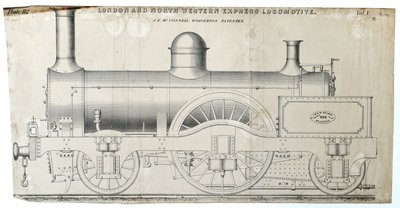 London und North Western Express Lokomotive, Platte 112 von Unknown artist