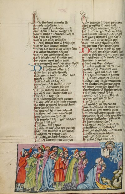 Moses und die siebzig Ältesten vor Gott von Unknown artist