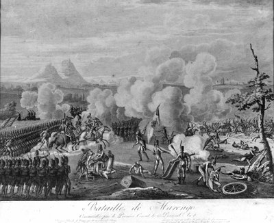 Napoleonische Kriege: Schlacht von Marengo, 14. Juni von Unknown artist