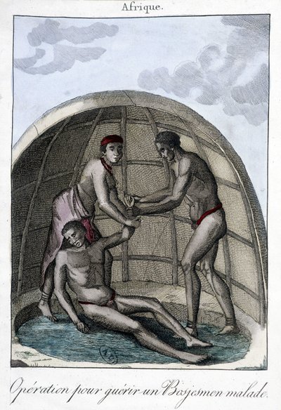 Operation zur Heilung eines Bojesmen - Stich von Unknown artist