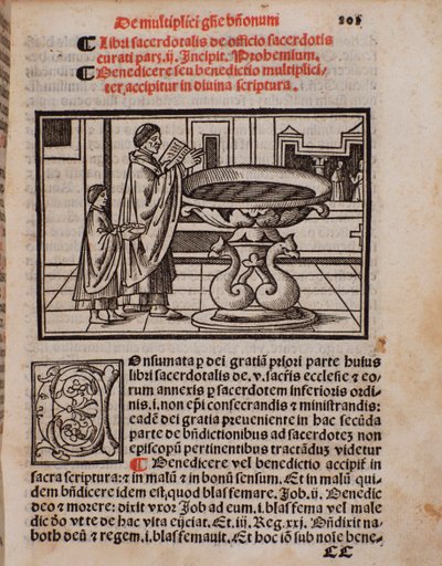 Seite des Liturgiebuchs „Liber Sacerdotalis“ von Castellini von Unknown artist