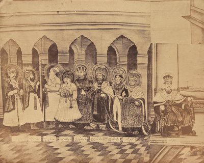 Gemälde, das die Nawabs von Awadh, Indien darstellt von Unknown artist