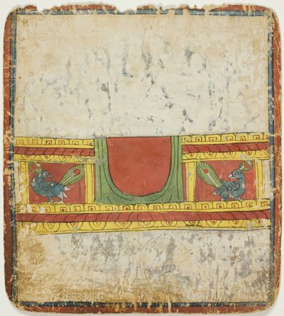Pfauenthron, aus einem Satz von Initiationskarten (Tsakali) von Unknown artist