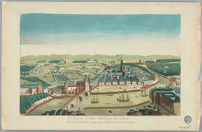 Guckkasten, Vue Perspective de Bilbao, Stadt in Spanien im Baskenland von Unknown artist