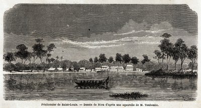 Strafkolonie von Saint Louis in Französisch-Guayana, ausschließlich für die Holzernte im Auftrag der Regierung organisiert, 1859 als Erweiterung der Strafkolonie von Saint Laurent gegründet, die unzureichend geworden war, sie waren völlig unabhängig, aber  von Unknown artist