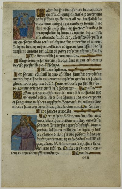 Pfingsten und Christus trägt das Kreuz von Unknown artist