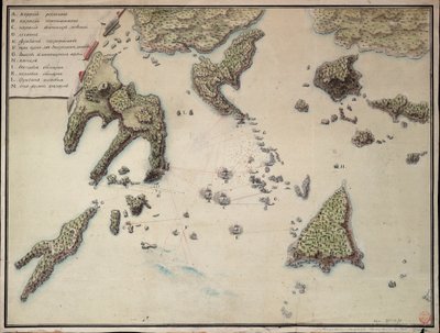 Plan der Einnahme von Barasound in Finnland von Unknown artist