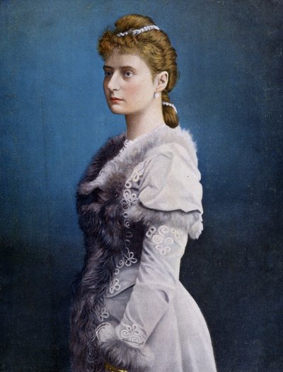 Porträt von Alexandra Fjodorowna (Alix von Hessen und bei Rhein, Alexandra Feodorovna Romanova, Alexandra Fiodorovna Romanova, Victoria Alix Helene Louise Beatrice von Hessen und bei Rhein, Alix de Hesse-Darmstadt (Alix von Hessen Darmstadt) (1872-1918), K von Unknown artist