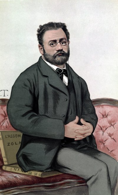 Porträt von Emile Zola (1840-1902) - in „Vanity Fair“ vom 24.01.1880 von Unknown artist