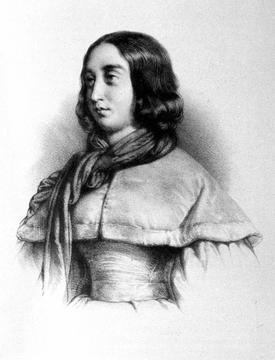 Porträt von George Sand (Aurore Dupin, Baronne Dudevant) (1804-1876) von Unknown artist
