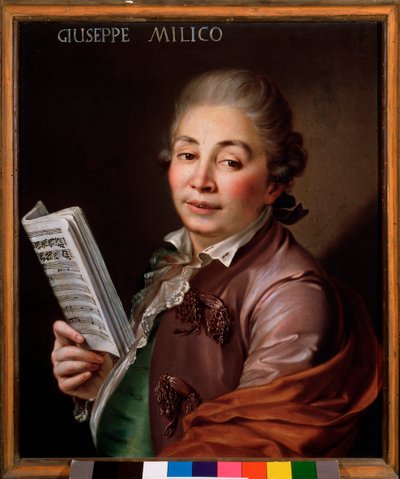 Porträt von Giuseppe Millico (1737-1802), italienischer Kastrat von Unknown artist