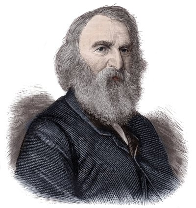 Porträt von Henry Longfellow, amerikanischer Dichter und Pädagoge von Unknown artist
