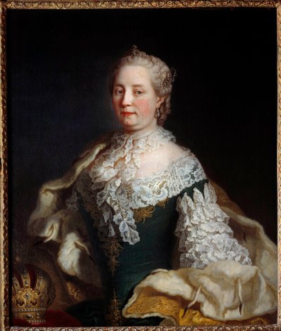 Porträt von Maria Theresia von Österreich Habsburg-Lothringen (Maria Theresia I. von Ungarn) (1717-1780). Anonymes Gemälde des 18. Jahrhunderts. Nancy, Musée Historique Lorrain von Unknown artist