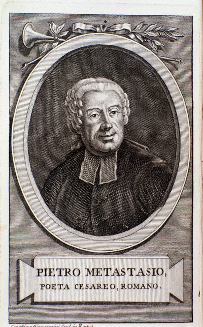 Porträt von Pietro Metastasio (Stich) von Unknown artist