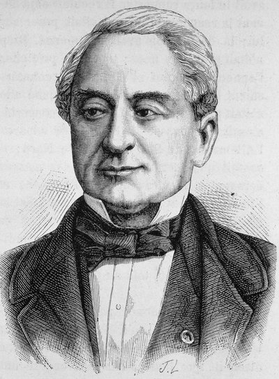 Porträt von Schneider. Gravur aus dem späten 19. Jahrhundert in „Histoire de France“ von H. Martin von Unknown artist