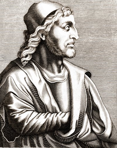 Porträt von Simone Martini (1283 - 1344). von Unknown artist
