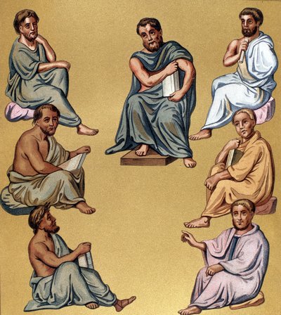 Porträt verschiedener griechischer Ärzte (Philosophen) von Unknown artist