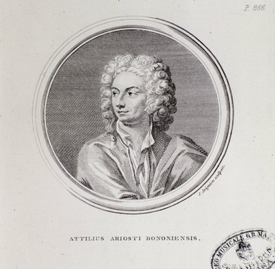 Porträt des italienischen Komponisten Attilio Ariosti von Unknown artist