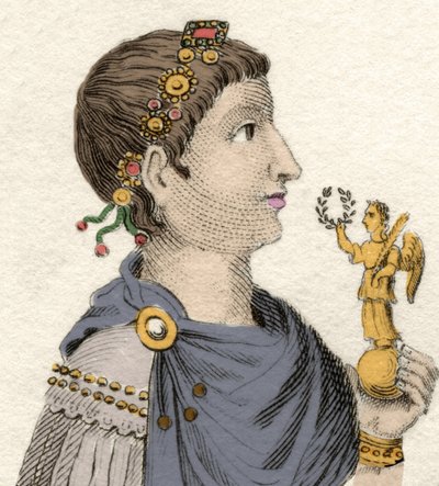 Porträt des oströmischen Kaisers Flavius Arcadius (377-408) von Unknown artist